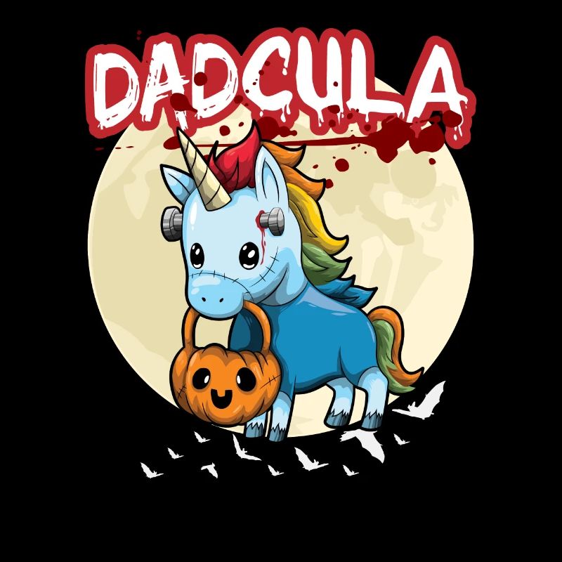 Dadcula Dracula Vampire Dad Funny Halloween Party