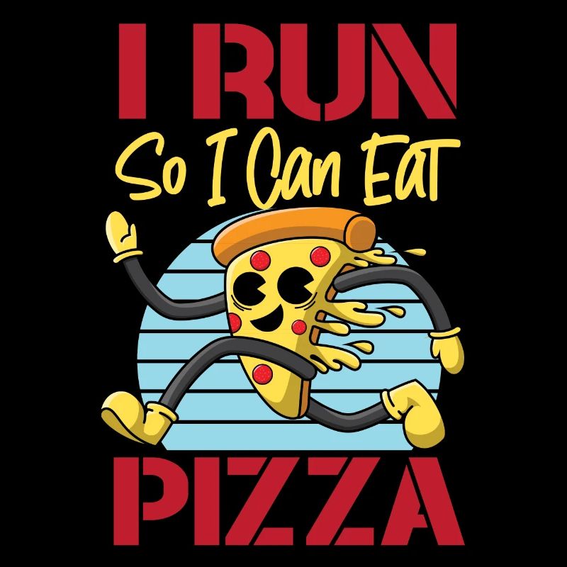 Running Runner Half Marathon Pizza
