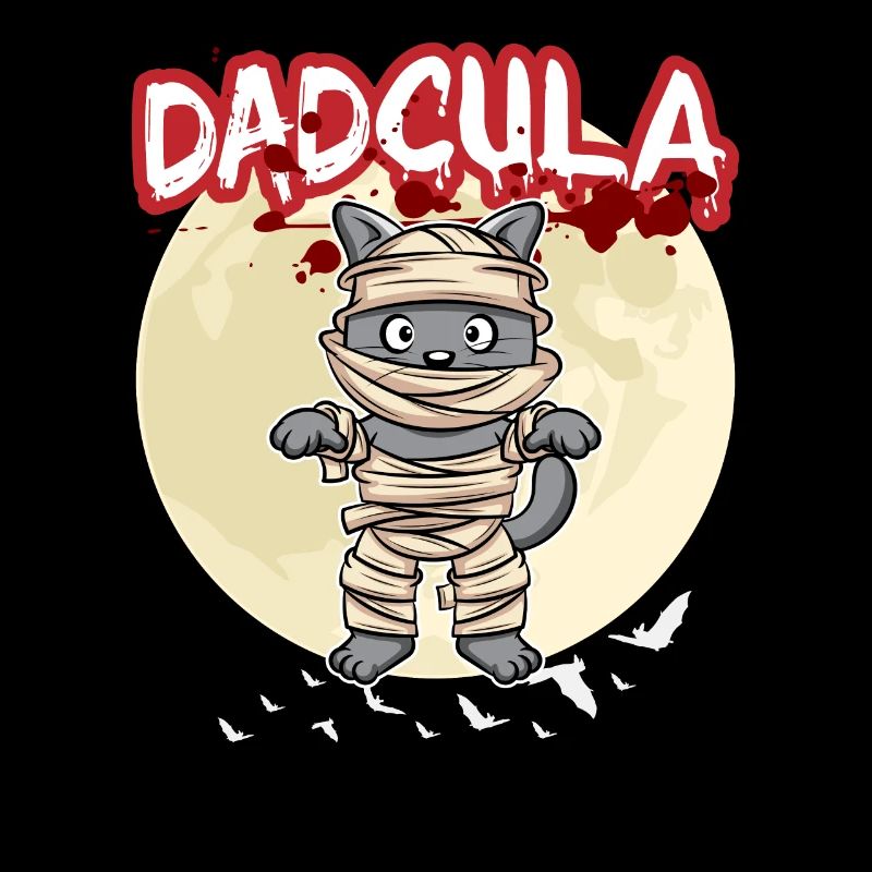 Dadcula Dracula Vampire Dad Funny Halloween Party