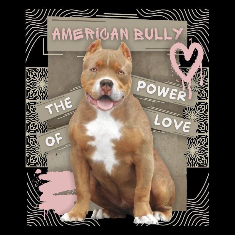 American-Bully, Bullterrier, Hund, Spruch
