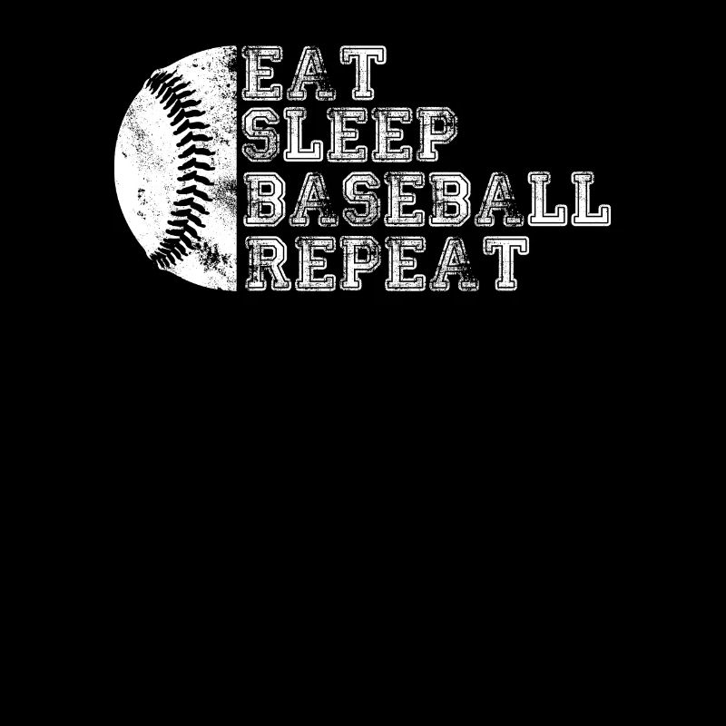 Manger dormir Baseball Répéter Joueur de baseball Drôle