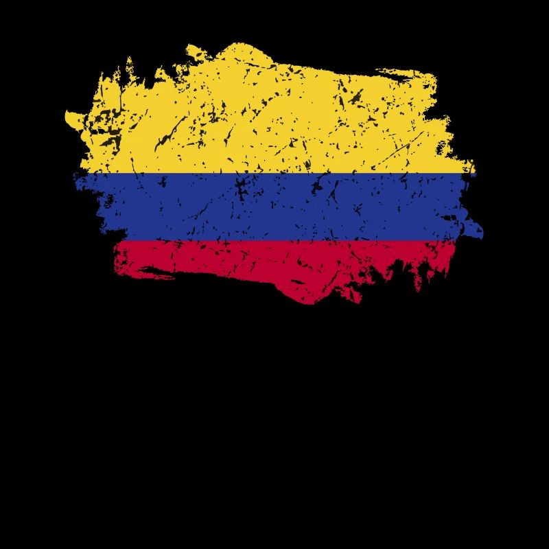 Drapeau de la Colombie Grunge Drapeau de la Colombie