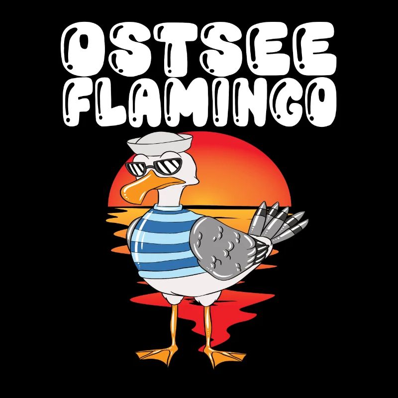 Norddeutsche Sprüche Möwe Ostsee Flaming Möwe