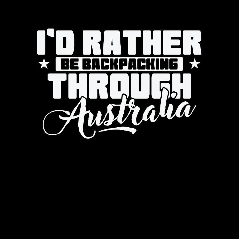 I'd rather Backpacking through Australia