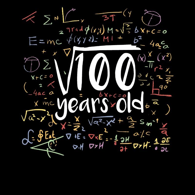 Quadratwurzel von 100 Mathe Nerd 10. Geburtstag