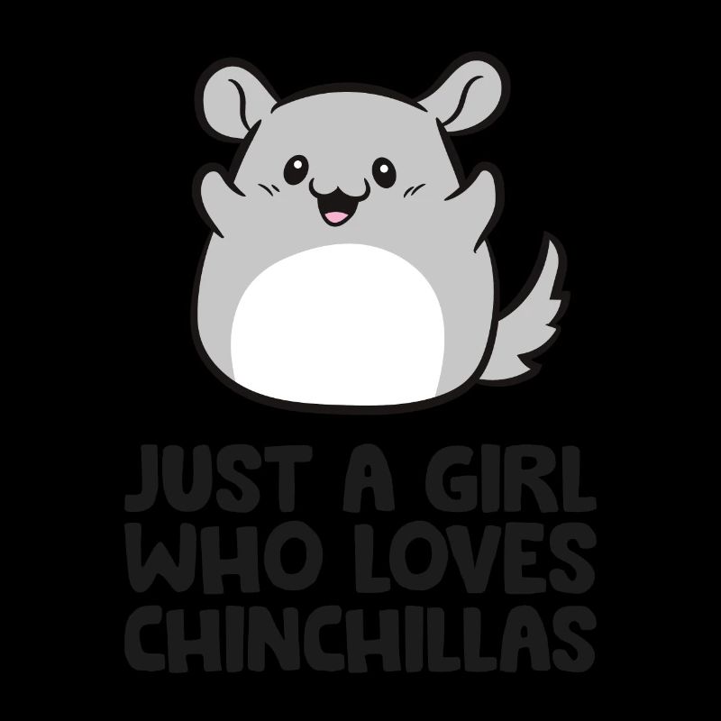 Süßes Chinchilla Nur ein Mädchen, das Chinchillas