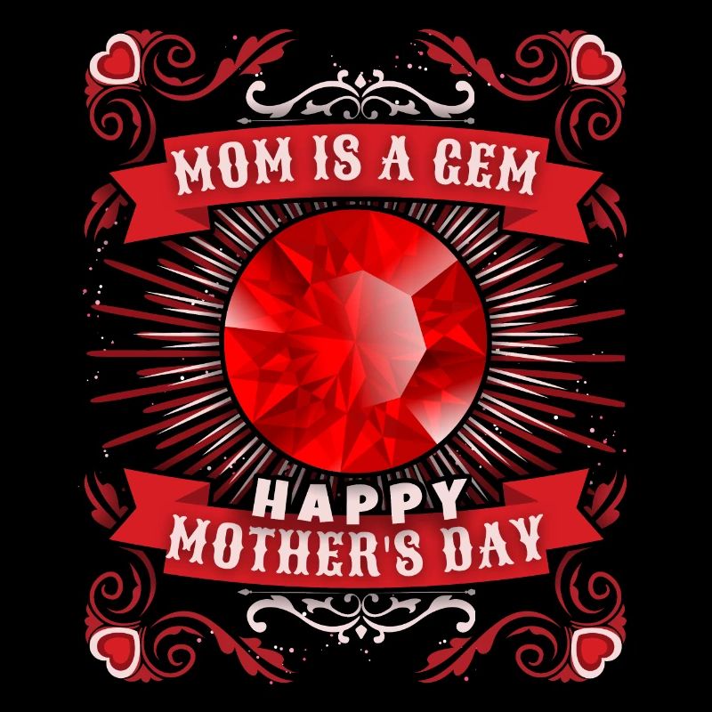 Muttertag Mama-ist-ein-Juwel Gemmologie-Mom Spruch