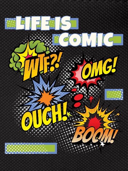 Comic, Comic-Strips, lustiger Spruch Comicstyle