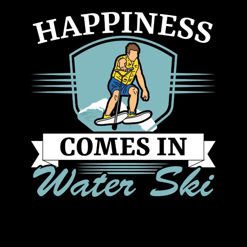 Happiness comes in waterskiing Waterskiing