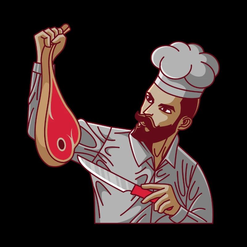 Chef de restaurant turc avec steak T-Bone et