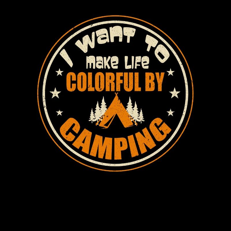 Camping Camper Natur lustiger Spruch