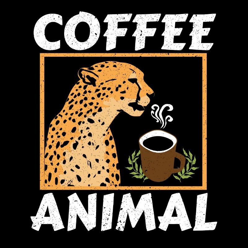 Kaffee Tier Gepard Wildtier Tier Koffein