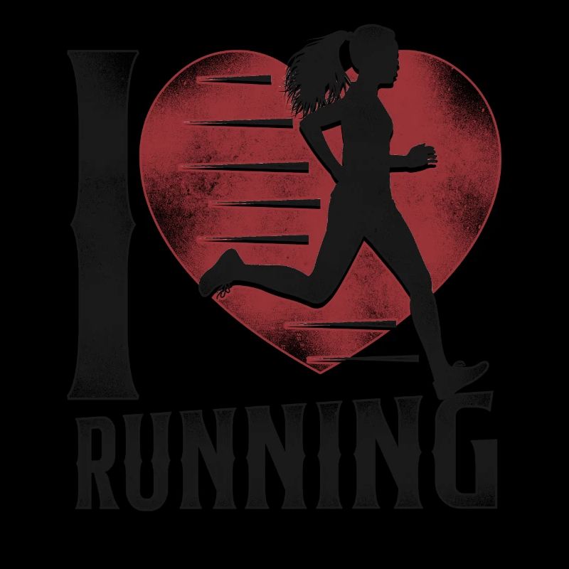 Running Runner Half Marathon Heart