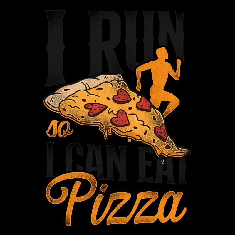 Running Runner Half Marathon Pizza