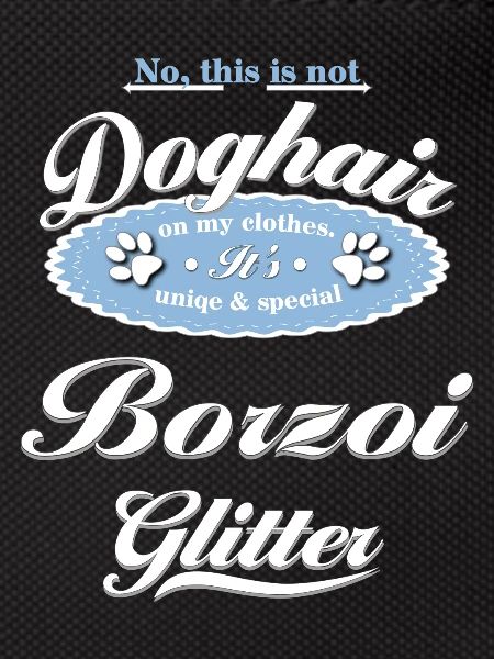 Dog glitter Borzoi