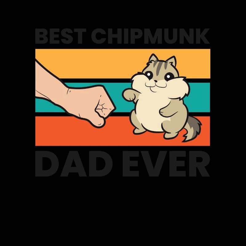 Mignon Pet Chipmunk Propriétaire Meilleur Chipmunk Papa Jamais
