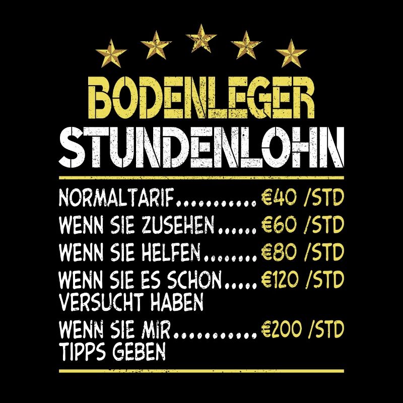 Bodenleger Stundenlohn