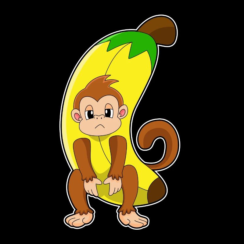 Singe à la banane