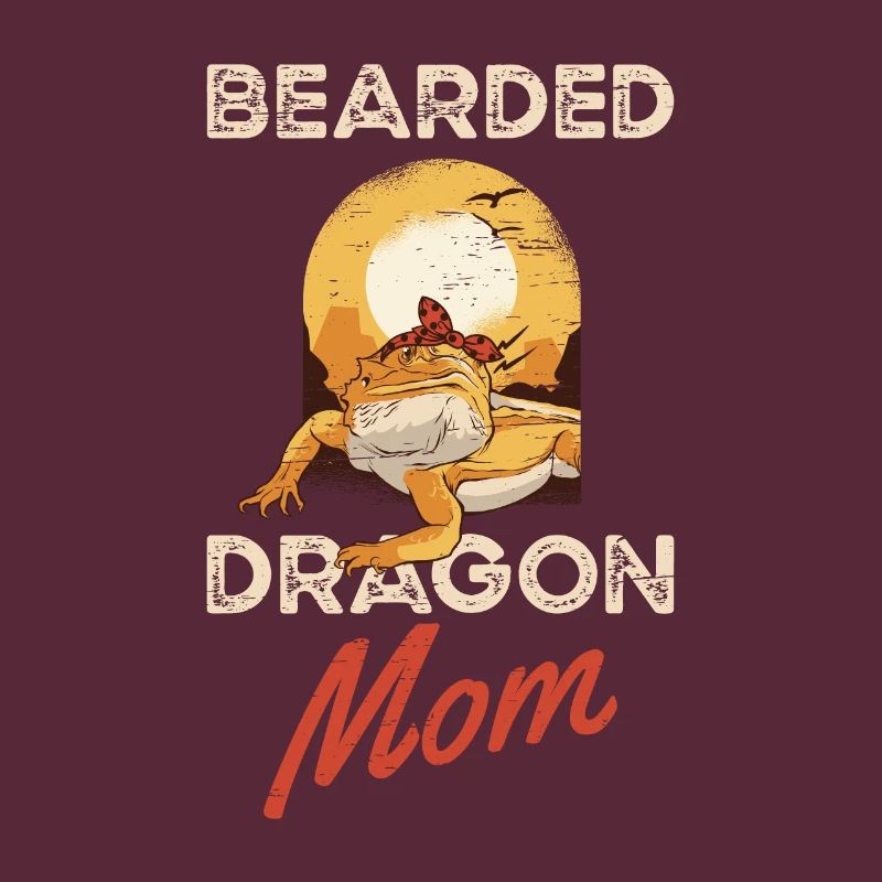 Bartdrache Mama Eidechse Haustier Muttertag