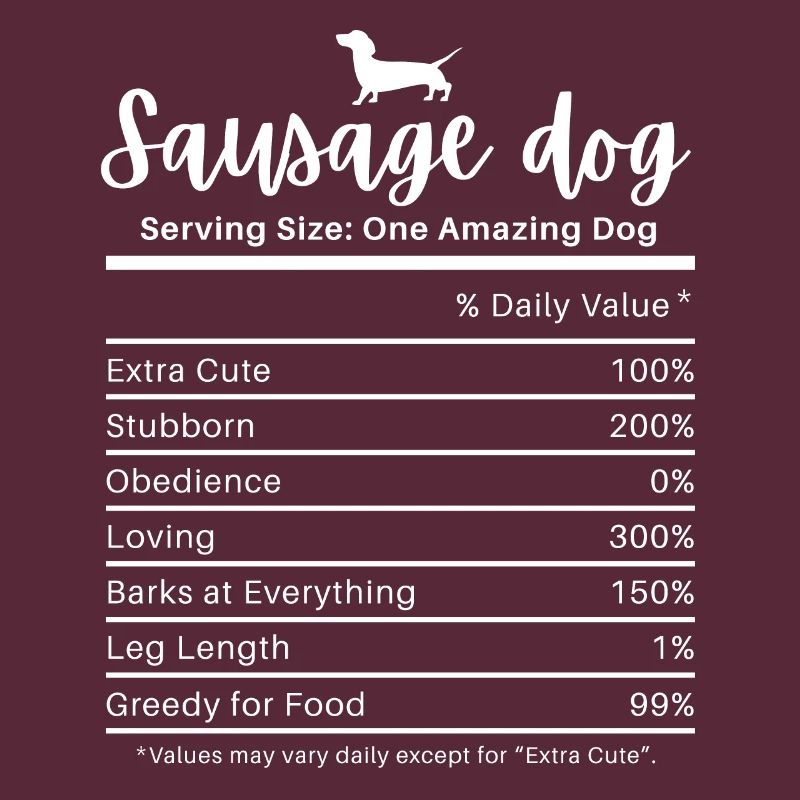 Wurst Hunde Nährwerte Hartnäckiger Dackel