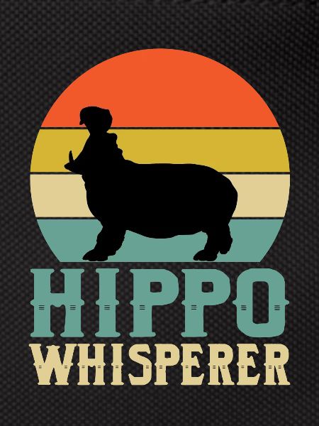 Funny Hippo Whisperer