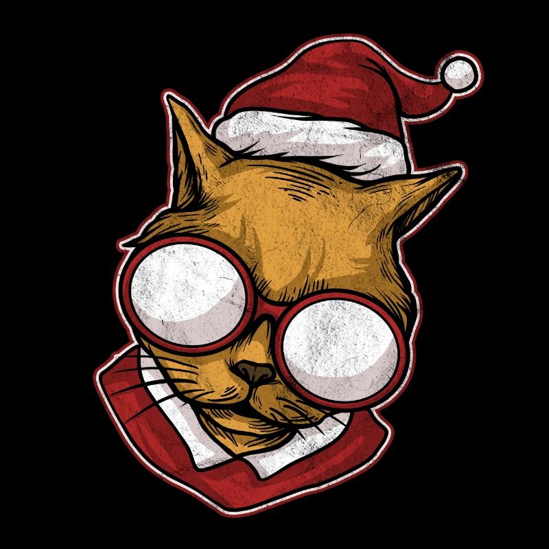 Pull de Noël moche Chat