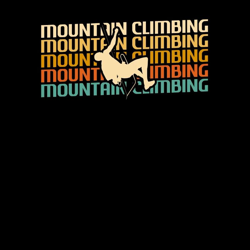 Retro Vintage Classic Mountain Climbing Climber