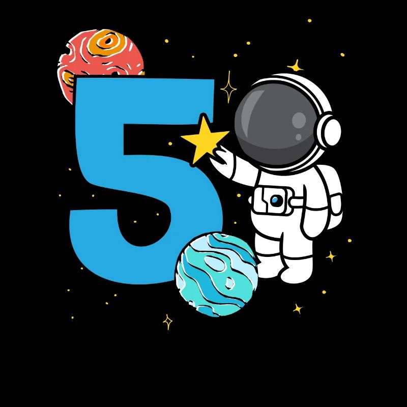 5th Birthday Celebration Outerspace Happy Bday