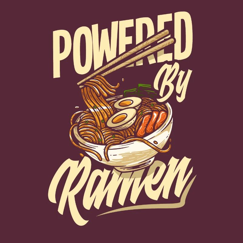 Powered By Ramen Funny Ramen Gift