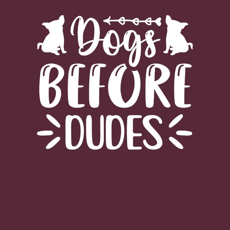 Chiens devant les gars