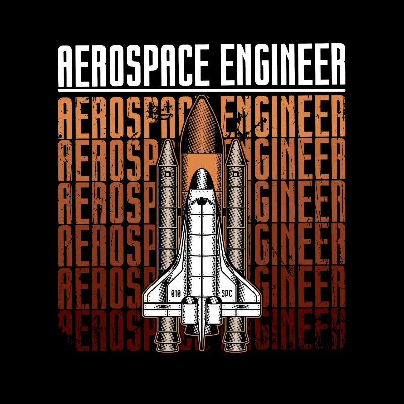 Ingénieur aérospatial Rocket Science Space Retro