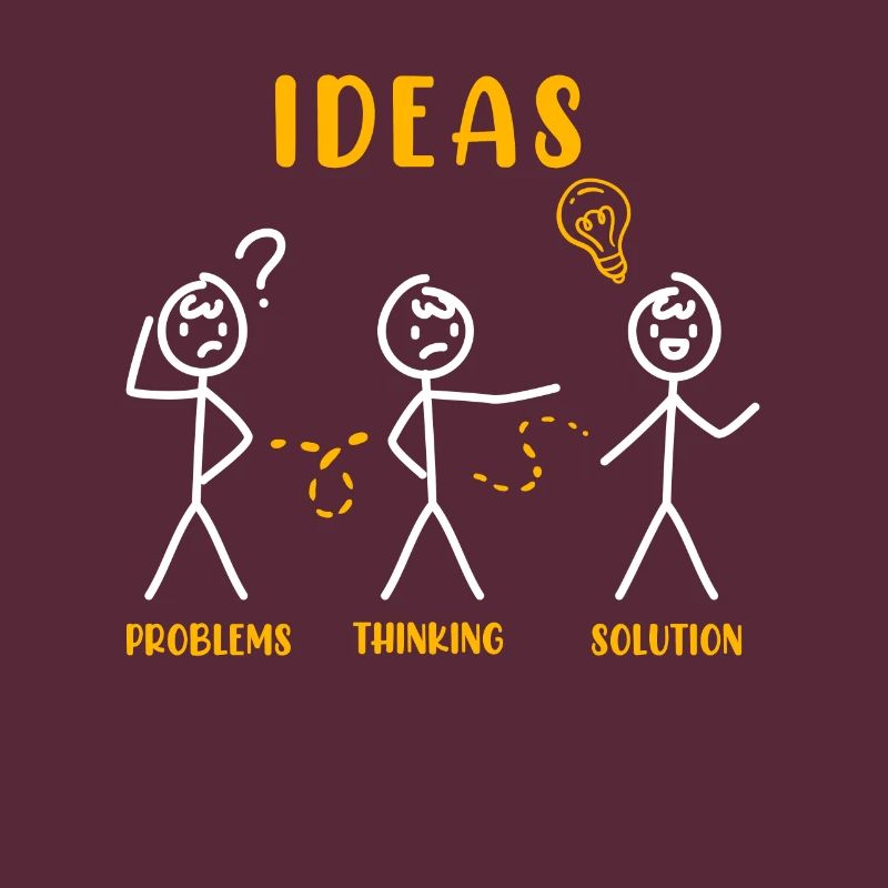Problem Thinking Stick Figure Solution Thinker