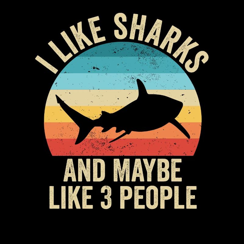 J'aime Les Requins Cadeau Drole Océan