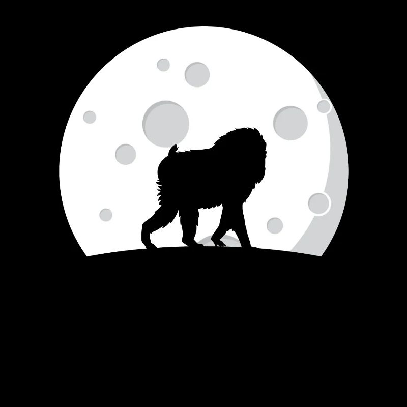 Baboon At Night