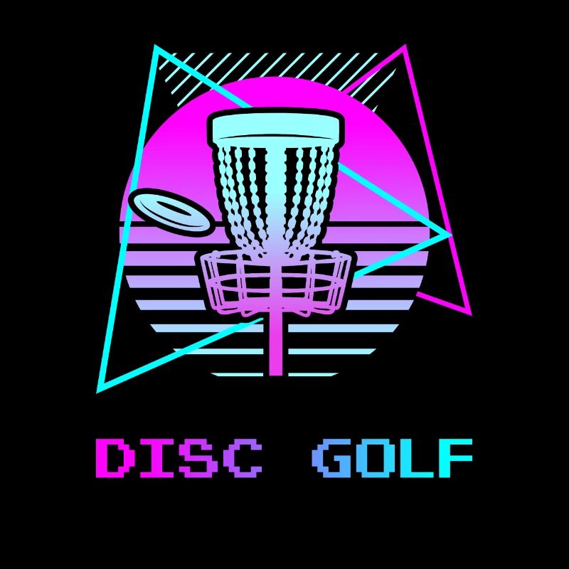 Retro Vintage Classic Disc Golf Player