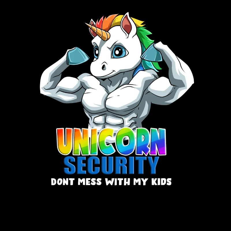 Papacorn Dad Unicorn Security Dont Mess With My