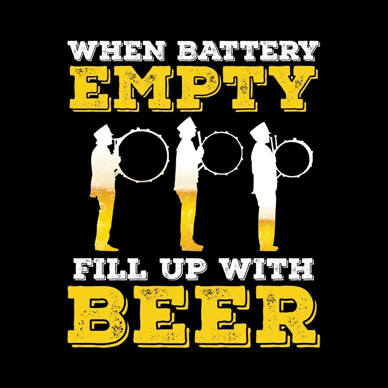 Batterie vide à remplir avec de la bière Drumline