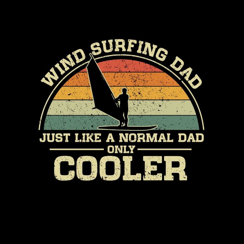 Windsurfen Dad Normaler Vater Nur Cooler Papa