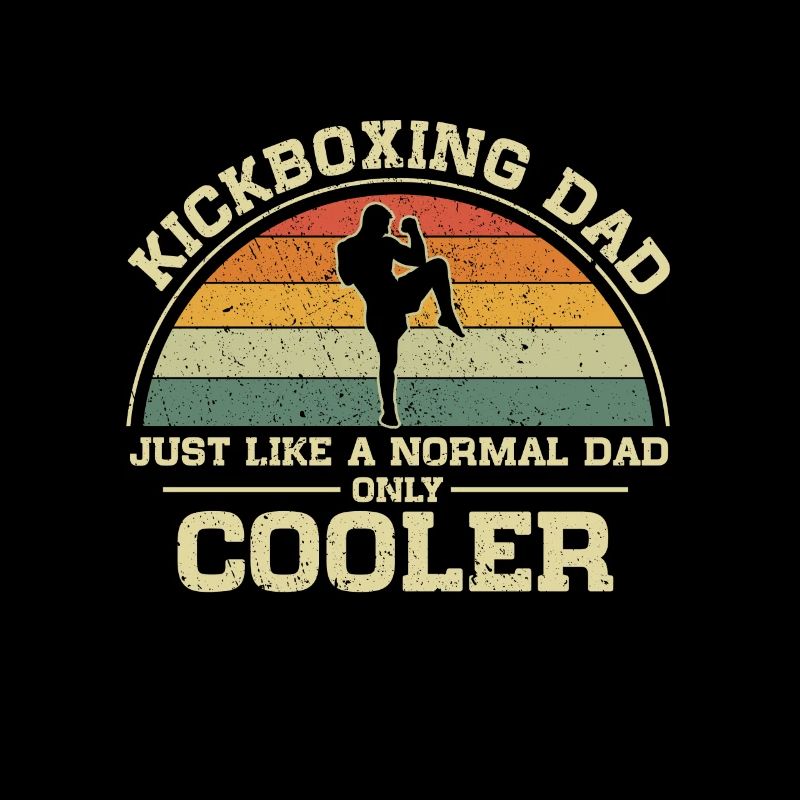 Kickboxing Papa Normal Père Seulement Cool Papa