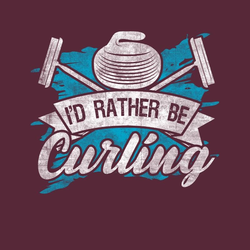 Cool Curling Plaque I'd rather be Curling