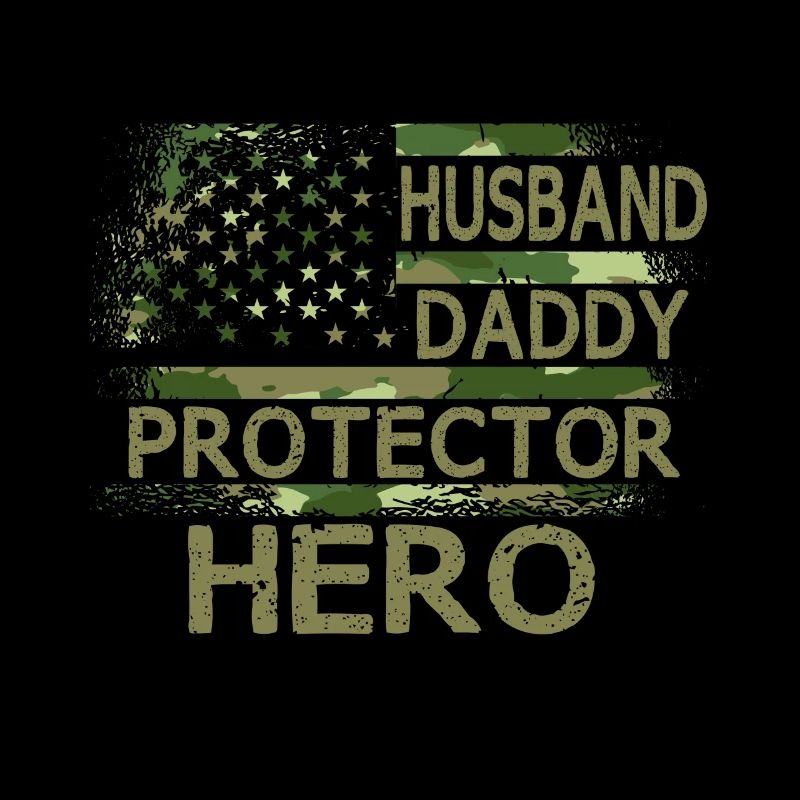 Husband Daddy Protector Hero Vathers Day Papa USA