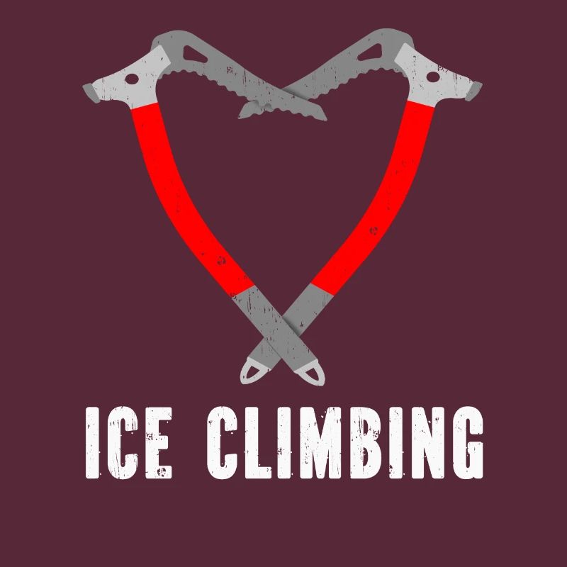 Ich Liebe Eisklettern Eiskletterer Eispickel