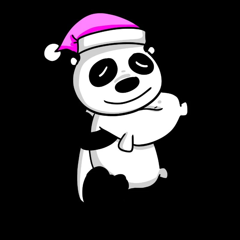 Panda avec oreiller et bonnet de couchage