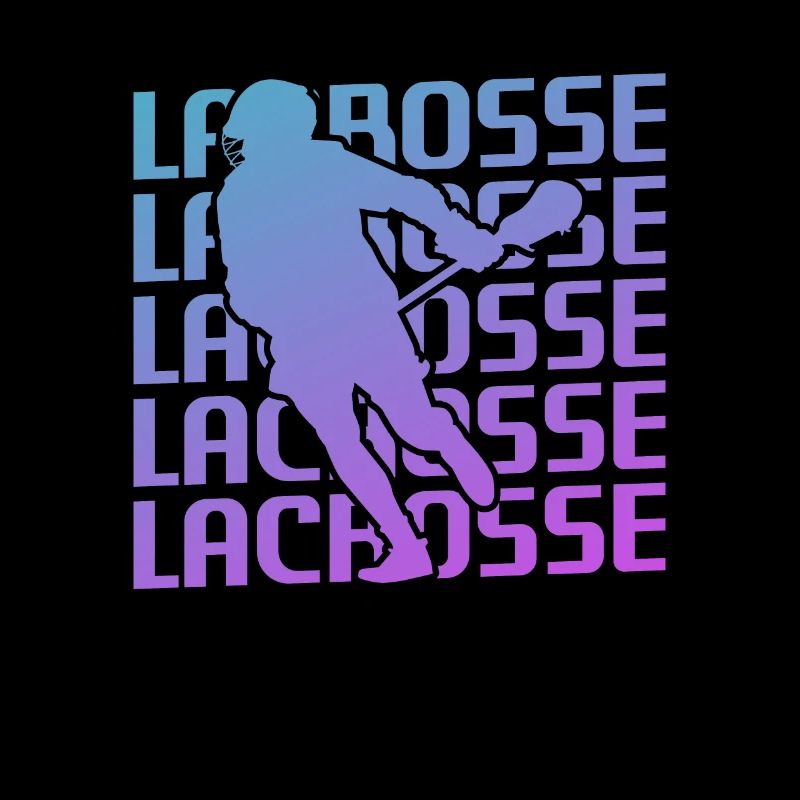 Retro Vintage Classic Lacrosse Player
