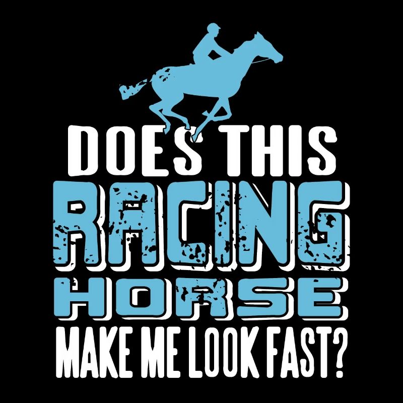 Does This Racing Horse Make Look Fast? Funny Retro