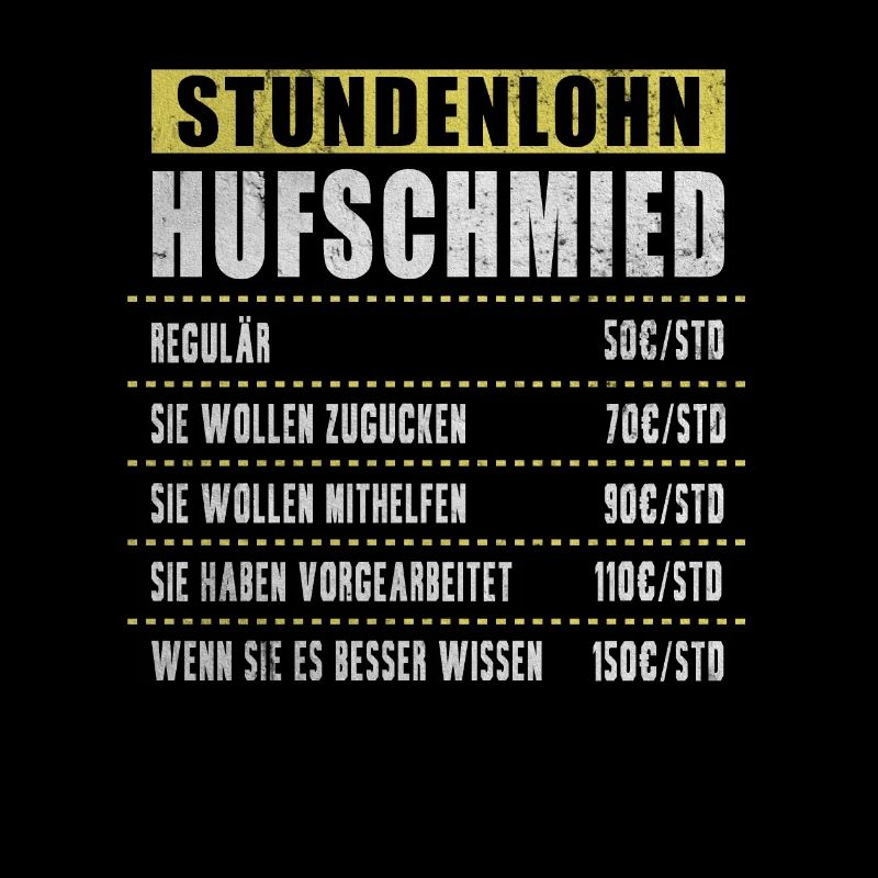 Stundenlohn Hufschmied