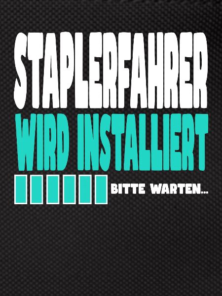 Staplerfahrer wird installiert