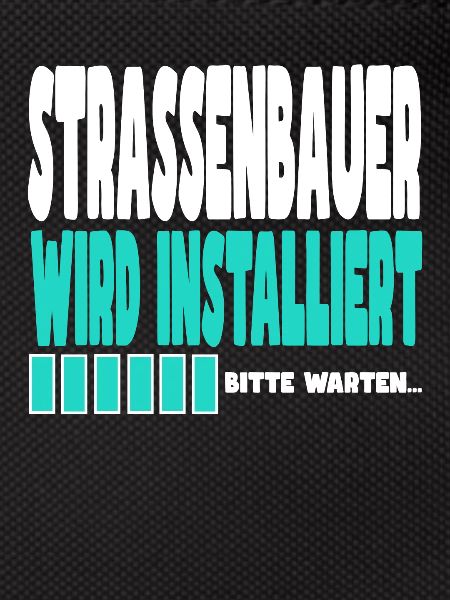 Strassenbauer wird installiert