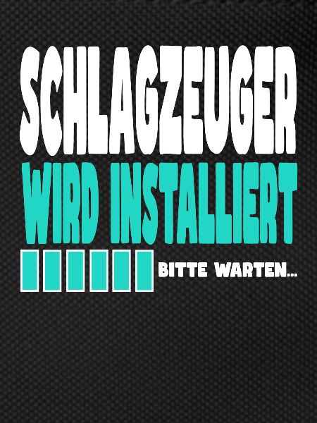 Schlagzeuger wird installiert