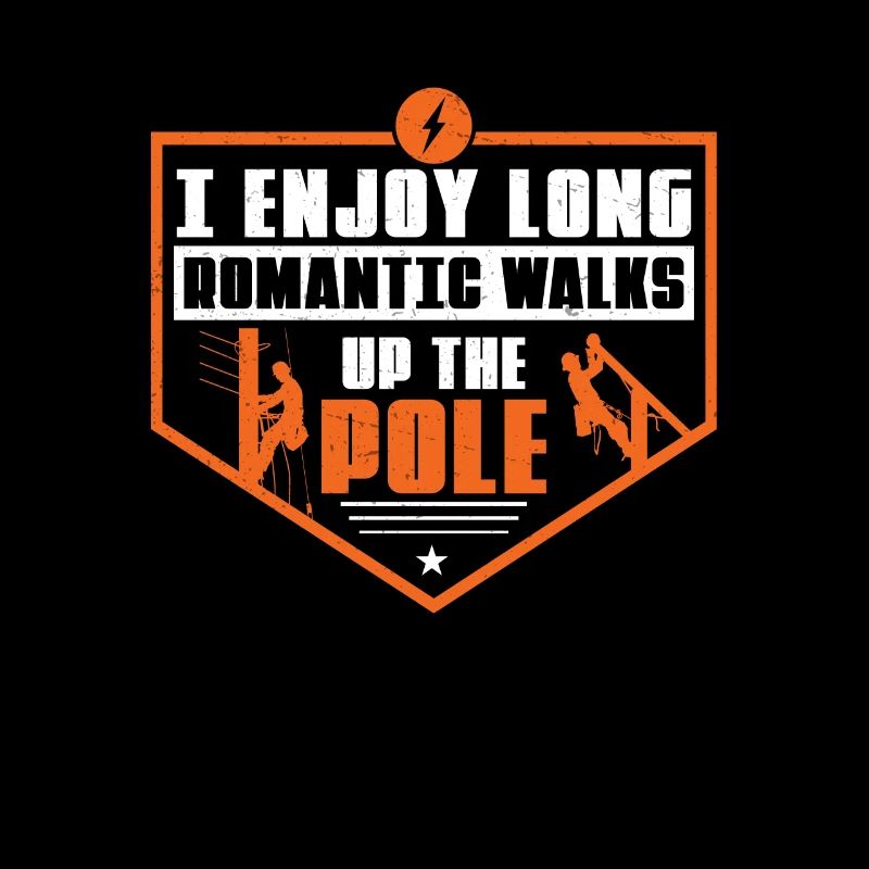 I Enjoy Long Romantic Walks Funny Powerline